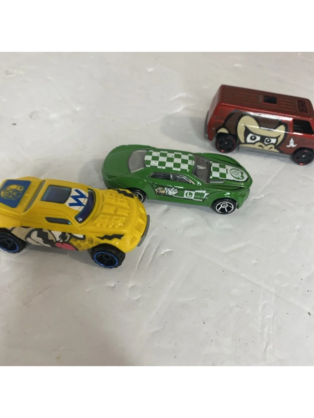 Nintendo Hot Wheels, Set Of 7,Donkey Kong, Yoshi, Toad,Luigi,Mario,warrio